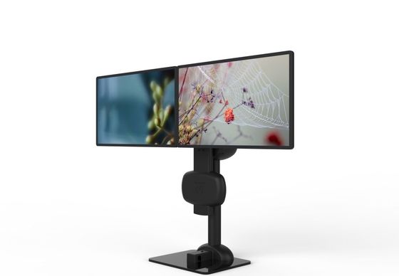 Elektrische Aufhebung Dreh-Doppel-Monitor-Arm-Stand zur Linderung von Nacken- und Lendenenschmerzen