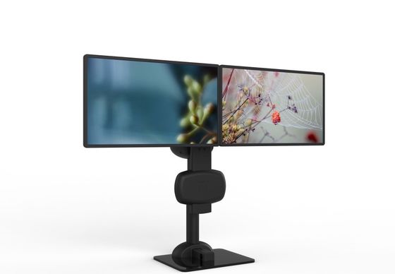 Elektrische Aufhebung Dreh-Doppel-Monitor-Stand zur Linderung von Nacken- und Rückenschmerzen
