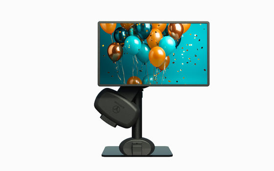 Gesundes Computer-Schreibtisch-Monitor für Nackensteifheit