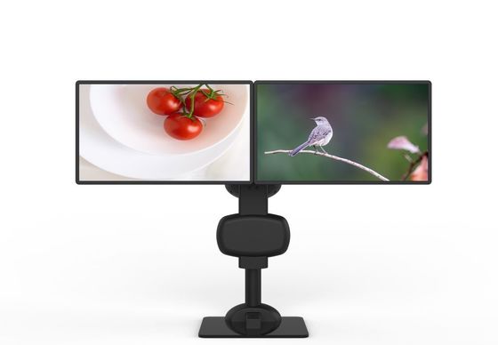 Automatisches Aufheben Dreh-Doppel-Monitor-Behälter zur Linderung der Nackensteifigkeit