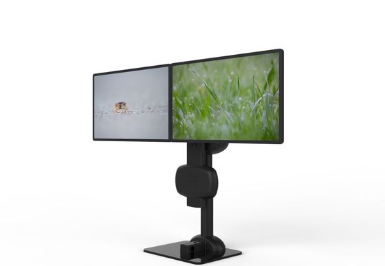 Elektrische Aufhebung Dreh-Doppel-Monitor Arm Stand für die Linderung von Nackenschmerzen