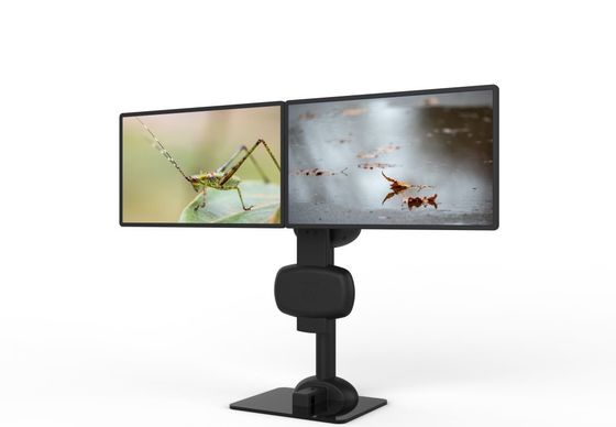 Elektrische Liftung Dreh-Doppel-Monitor-Halterung zur Linderung von Nacken- und Lendensteifheit