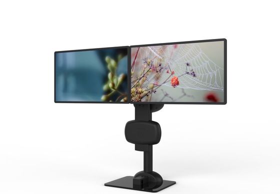 Elektrische Aufhebung Dreh-Doppel-Monitor-Stand für die Entlastung von Nacken und Lendensteifheit